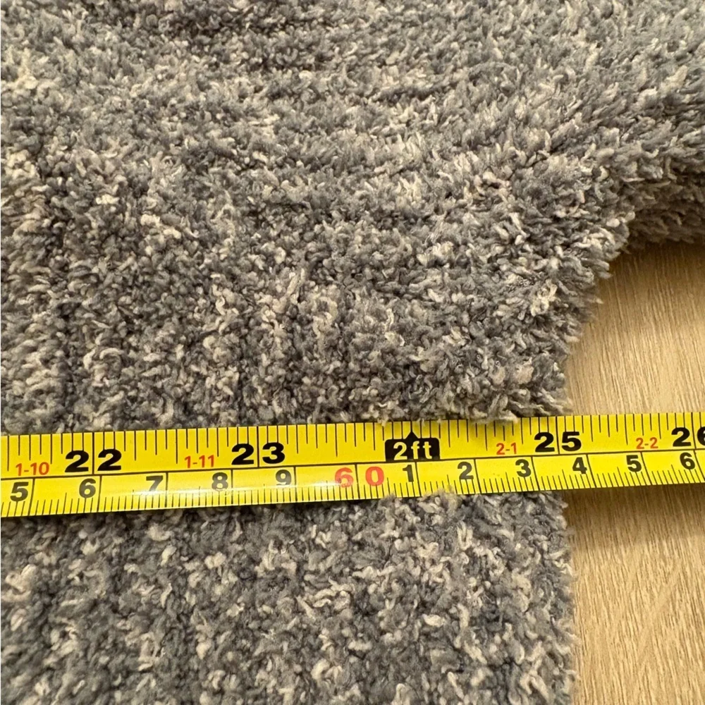Barefoot Dreams Cozy Gray Open Front Cardigan with Pockets Large